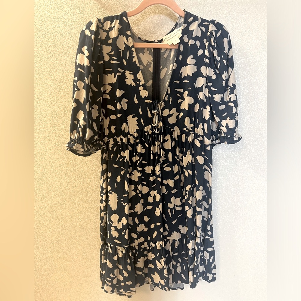 Saltwater Luxe mini floral blue dress
